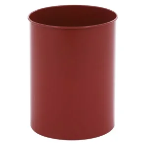 Papirkurv, 30 l, Rd Metal  H:43,5cm 33,5cm