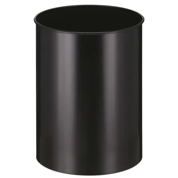 Papirkurv, 30 l, Sort Metal  H:43,5cm 33,5cm
