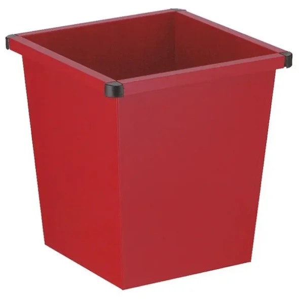 Papirkurv, 27 l, rd til vgmontering 34,3x36,1cm