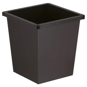 Papirkurv, 27 l, lysegr Sort til vgmontering 34,3x36,1cm