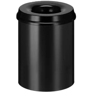 Affaldsspand Brandhmmende, 15 l, Sort