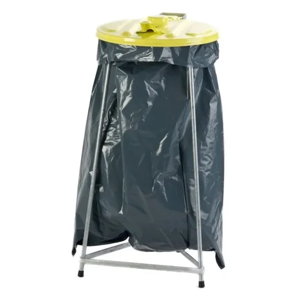 Affaldsstativ, 110 l, stl gul