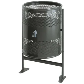 Udendrs affaldsspand, graphite, stl, 80 l