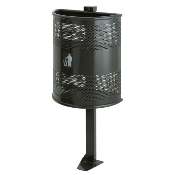 Udendrs affaldsspand, graphite, stl, 35 l