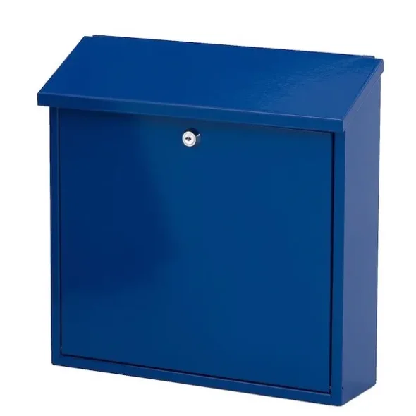 Postkasse, Malagan, 11,5x37x37cm, bl