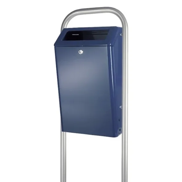 Udendrs affaldsspand, 50 l, bl