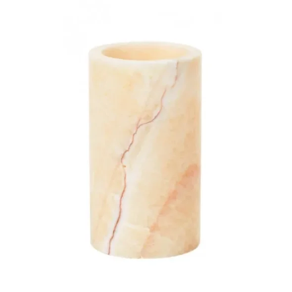 Lysestage LED stone 125 x 70 mm - Mineral Onyx  4stk/krt