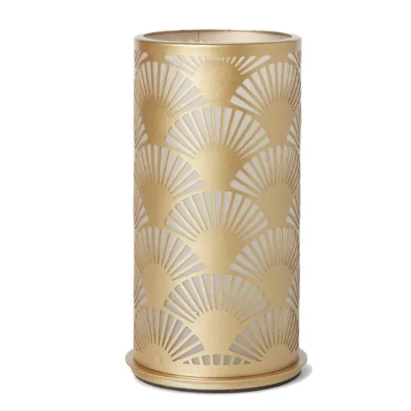 Lysestage, Duni Peacock, Guld, Metal 140 x 75mm, 4stk/krt