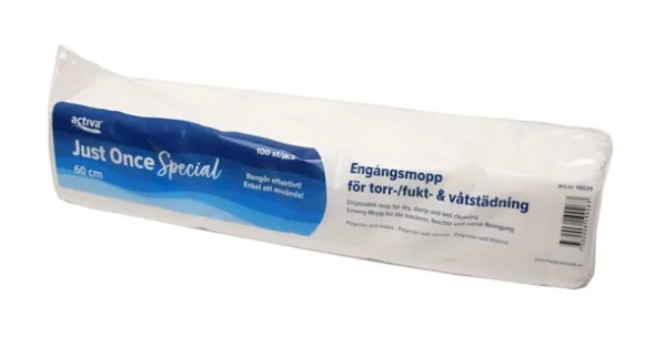 Just Once SPECIAL Vd og tr Engangsmop 60cm 100st #19026