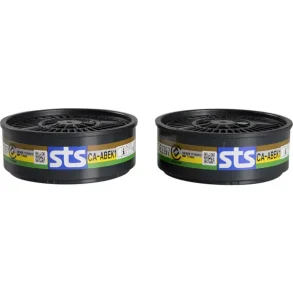 Filter til ndedrtsvrn, STS, ABEK1, gasfilter 1 par