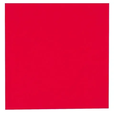 Serviet 40x40 cm rød farve, 1000 stk 1/8 fold, 3 lags.