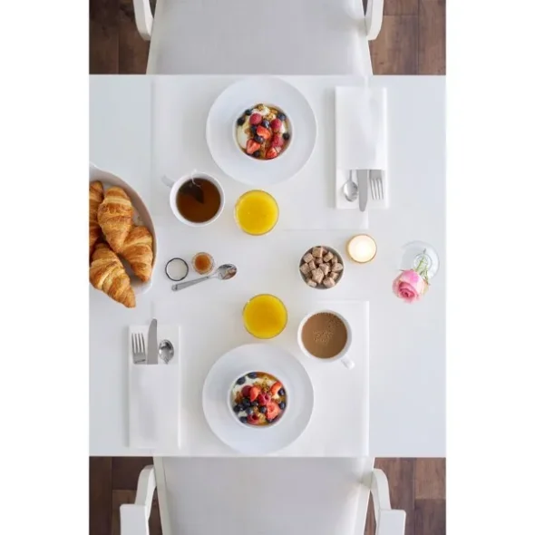 Duniletto Slim fold serv. t. bestik 40x33 cm hvid 260stk/krt