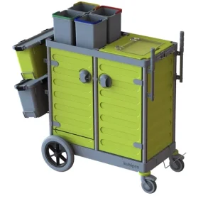 Rengringsvogn Kubi 1 Pro, lukket med skabe