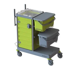 Rengringsvogn Kubi 3 Pro, lukket med skabe