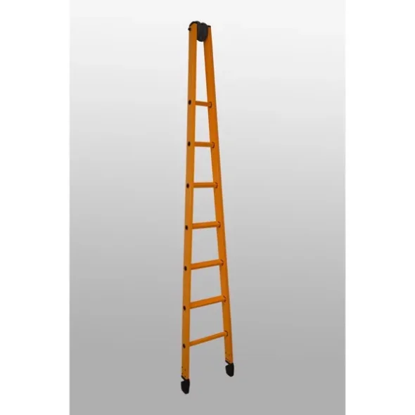 Glasfiber TOP - 7 trin med gummisko  2,29 meter