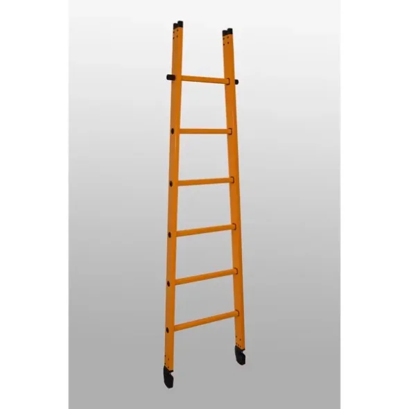 Glasfiber LED nr. 1 - 6 trin med gummisko  2,06 meter