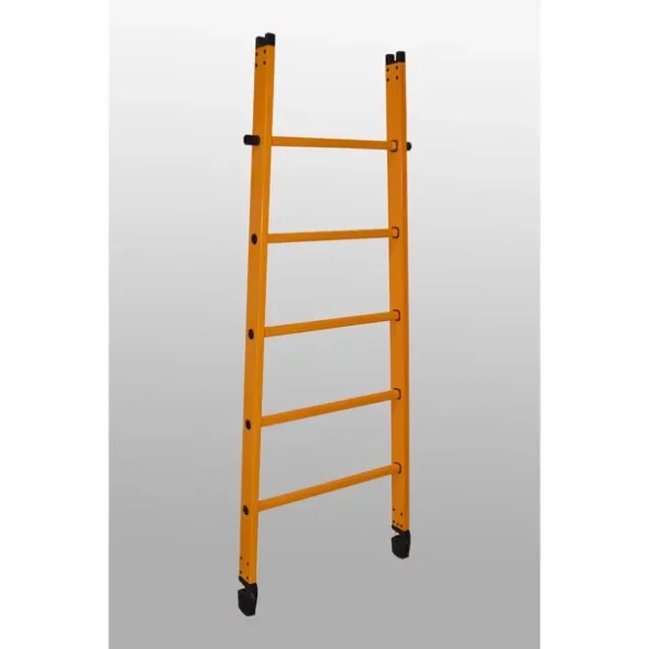 Glasfiber LED nr. 3 - 5 trin med gummisko 1,78 m