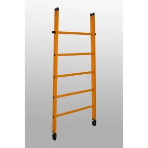 Glasfiber LED nr. 4 - 5 trin med gummisko 1,78 m