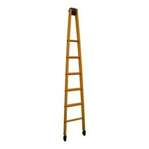 Glasfiber TOP - 6 trin med gummisko  2,33 meter