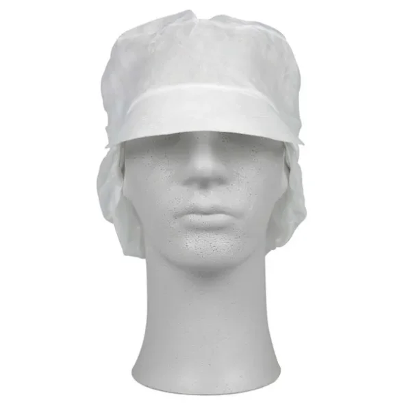 Snood cap Classic L hvid PP usteril, engangs 100stk/pak