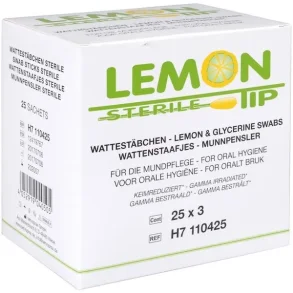 Mundrensepind, 10cm, vd, med lemonsmag, engangs 75stk/pak