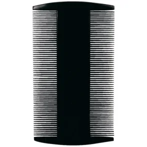 Tttekam, 9cm, sort, med tnder p begge sider 10 stk