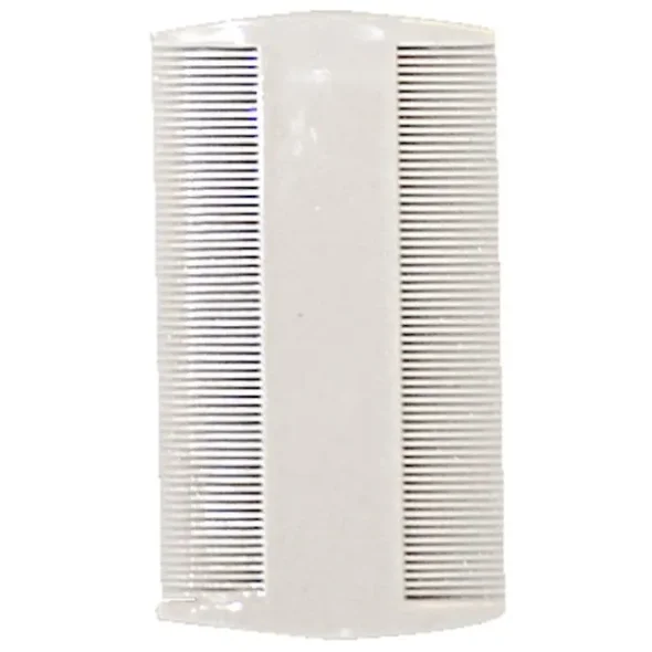 Tttekam, 9cm, hvid, med tnder p begge sider 10 stk