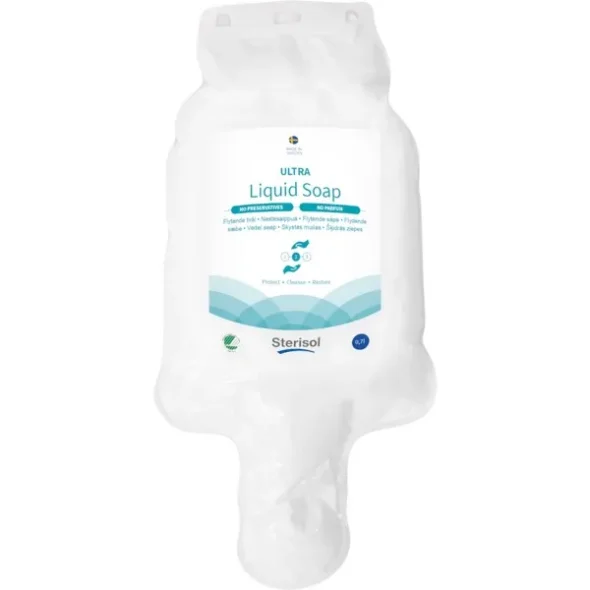 Hndsbe, Sterisol, uden farve, parfume og konserveringsmidddel, 700 ml
