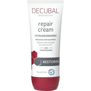 Hudcreme, Decubal Repair, 100 ml, uden farve og parfume, 70% fedt