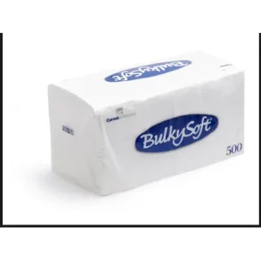 Serviet 24x24 cm 2-lag Hvid 2000stk 