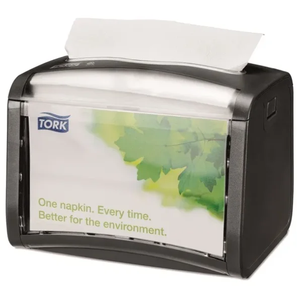 Tork Xpressnap Servietdispenser til bord, Sort, lodret