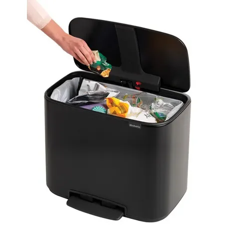 Brabantia BO pedalspand Mat Sort 36 liter