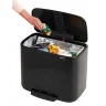 Brabantia BO pedalspand Mat Sort 36 liter