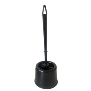 Toiletbrste, sort plast