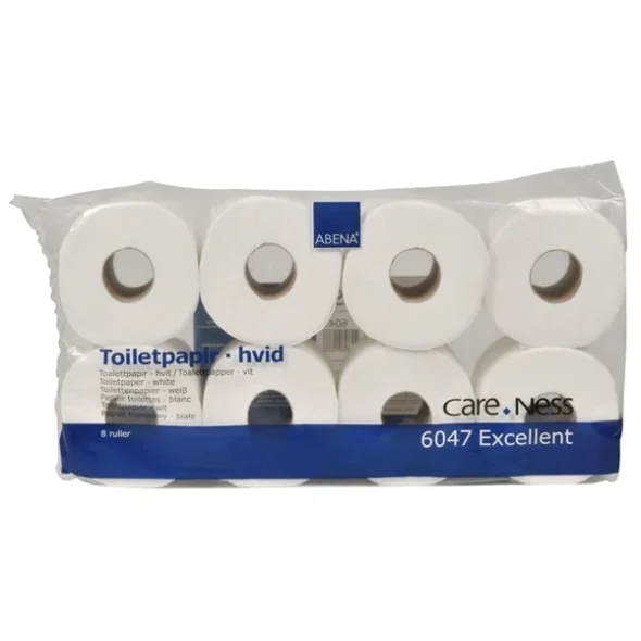 Toiletpapir, neutral, 3-lags, 34,2m hvid /16 skke
