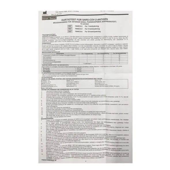 Corona hjemmetest Boson SARS-CoV-2 Antigen, 1 stk/pk
