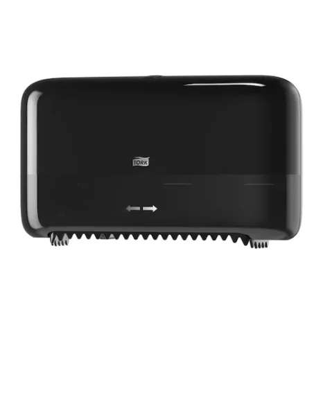 Tork Dispenser Mid-size T7 Twin (2 rums), uden hylse, Sort