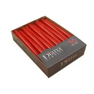 Antiklys, Rd, 7,5 timer, ???????2.2 x 24.5 cm 30 stk