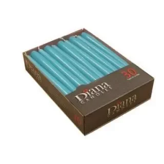 Antiklys, Hot turkis, 7,5 timer, ???????2.2 x 24.5 cm 30 stk x 4