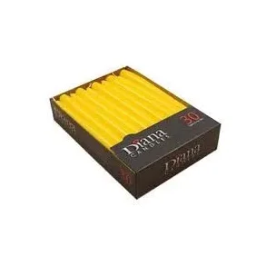 Antiklys, Gul, 7,5 timer, ???????2.2 x 24.5 cm 30 stk x 4