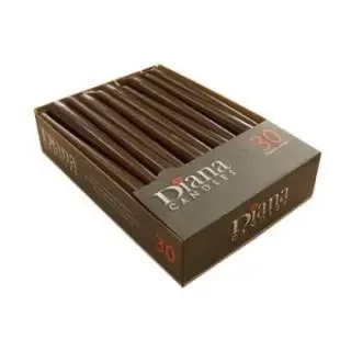 Antiklys, Brun 2.2 x 24.5 cm, 30 stk x 4