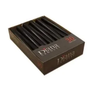 Antiklys, Sort, 7,5 timer, ???????2.2 x 24.5 cm 30 stk x 4 stk