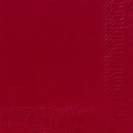 Duni Tissue Serviet 3 lags 1/4fold  Bordeaux 33x33cm 1000 stk
