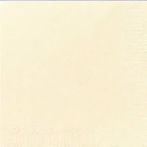 Duni Tissue Serviet 3 lags 1/4fold Buttermilk 33x33cm 1000 stk