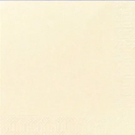 Duni Tissue Serviet 3 lags 1/4fold Buttermilk 33x33cm 1000 stk