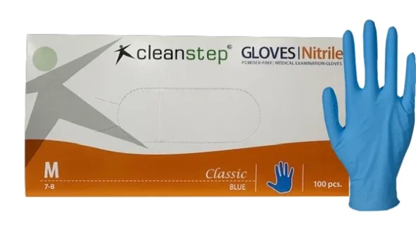 Nitrilhandsker, Cleanstep uden pudder Bl, Medium 600 pakker/ pallekb