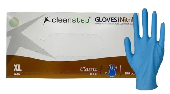 Nitrilhandsker, Cleanstep uden pudder Bl, Extra Large 600 pakker/ pallekb
