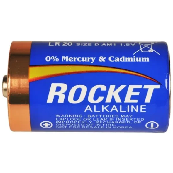Batteri, Rocket, Alkaline, D, 1,5V  2stk/pak