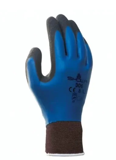 SHOWA 306 NYL/POL GLOVE FULL FOAM STR. L