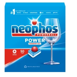 Opvasketabs NEOPHOS POWER ESSENTIAL TABLETTER 50stk/pak